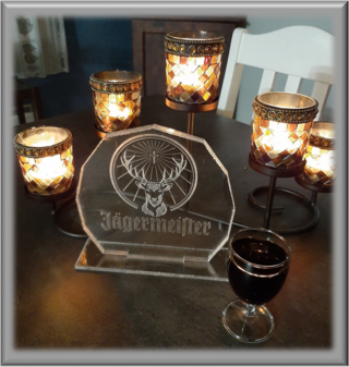 Jägermeister pöytäkoriste