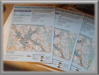Kalastusaluemerkintä - kyltti ulkokäyttöön